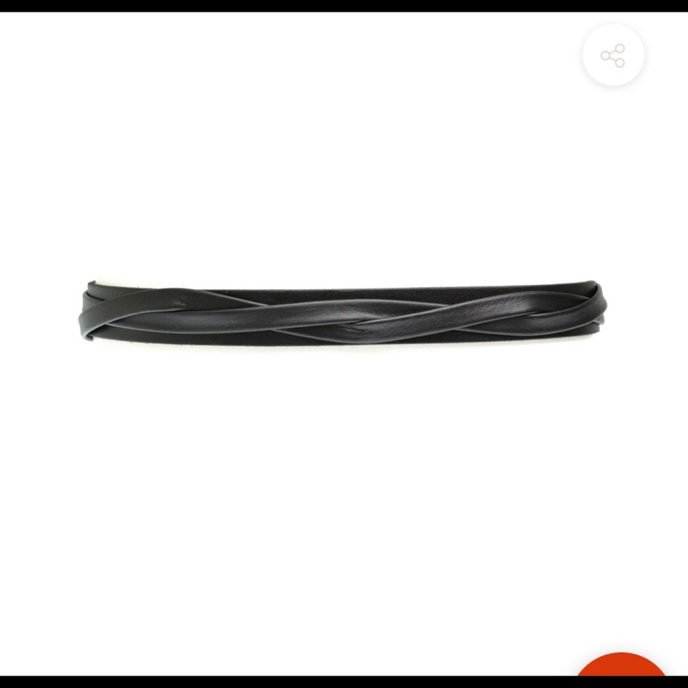 Skinny black belt